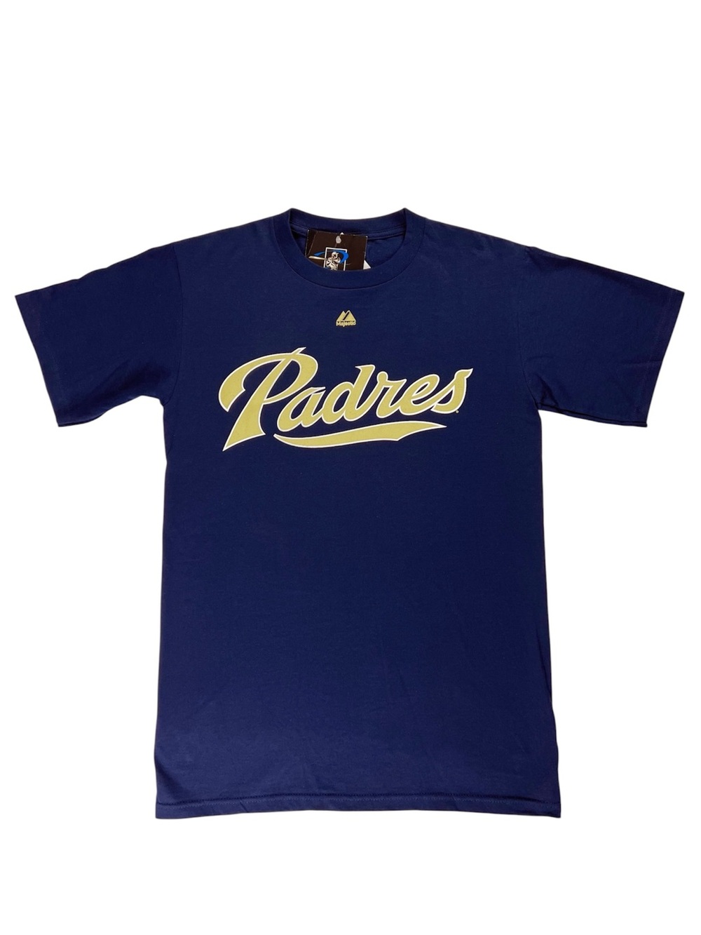Majestic‎ MLB San Diego Padres Carlos Quentin #18 Blue T-Shirt Size Small